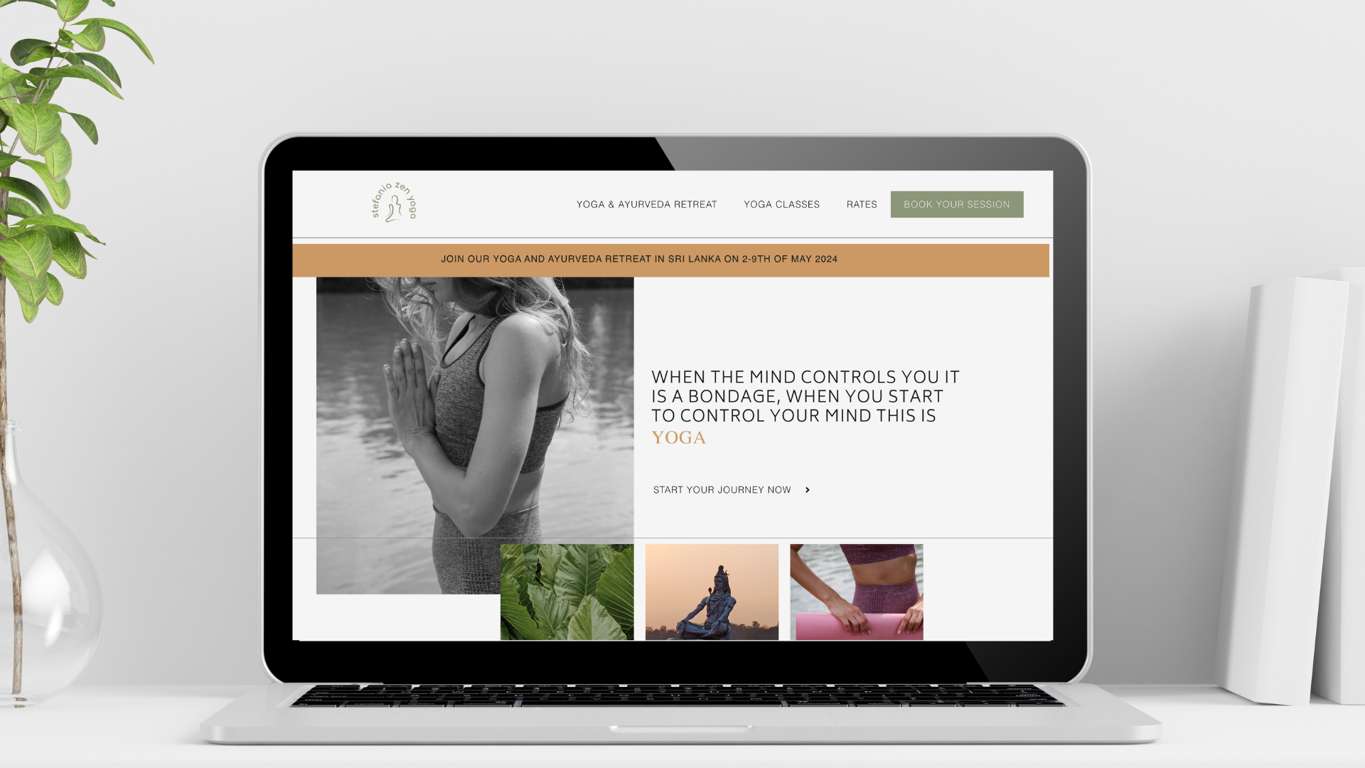 Stefania Zen Yoga design and development WordPress